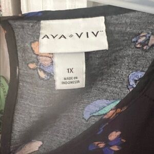 Ava & Viv Multicolor Floral Dress